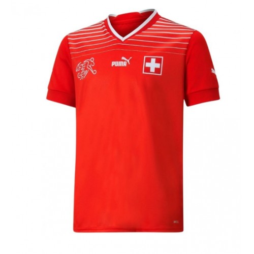 Szwajcaria Granit Xhaka #10 Koszulka Podstawowych MŚ 2022 Krótki Rękaw